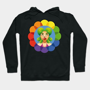 Female Face Hoodie